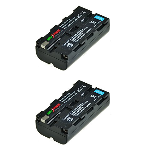 2x ChiliPower NP-F330, NP-F530, NP-F550, NP-F570 Akku (2400mAh) für Sony von ChiliPower