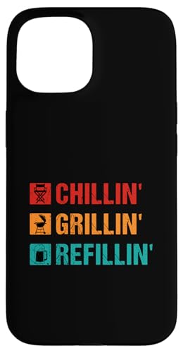 Hülle für iPhone 15 Lustiges BBQ Grillen Fleischgrill Smoker Barbecue von Chillin' Grillin' Refillin'