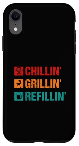 Hülle für iPhone XR Lustiges BBQ Grillen Fleischgrill Smoker Barbecue von Chillin' Grillin' Refillin'