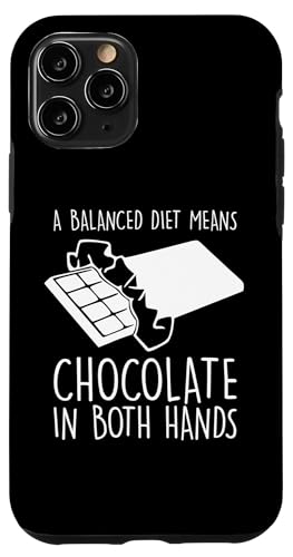 Hülle für iPhone 11 Pro Chocolate Lover Zitat Humor Chocolate Milk Chocolate Bars von Chocolate Gift Chocolate Shirts Men Women Kids