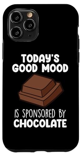 Hülle für iPhone 11 Pro Chocolate Lover Zitat Humor Chocolate Milk Chocolate Bars von Chocolate Gift Chocolate Shirts Men Women Kids