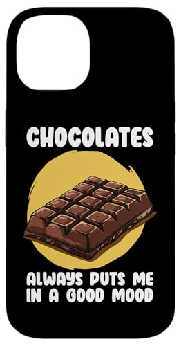 Hülle für iPhone 14 Chocolate Lover Zitat Humor Chocolate Milk Chocolate Bars von Chocolate Gift Chocolate Shirts Men Women Kids