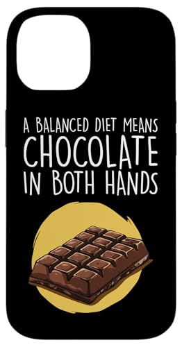 Hülle für iPhone 14 Chocolate Lover Zitat Humor Chocolate Milk Chocolate Bars von Chocolate Gift Chocolate Shirts Men Women Kids