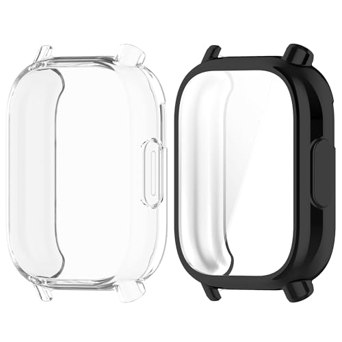 Chofit Hüllen Kompatibel mit Redmi Watch 5 Active Displayschutzfolien, TPU Plated Case Film Schutzhülle Watch Cover Bumper Shell für Redmi Watch 5 Active (Schwarz+Klar) von Chofit