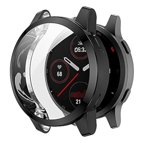 Chofit Schutzhülle kompatibel mit Garmin Venu 2/Vivoactive 4, TPU-beschichtet, Displayschutzfolie für Venu 2 Smartwatch (Schwarz) von Chofit