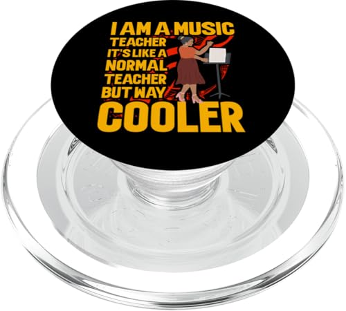 I Am a Music Teacher Way Cooler Chor PopSockets PopGrip für MagSafe von Choir Teacher Music Lover Funny Musician Graphic