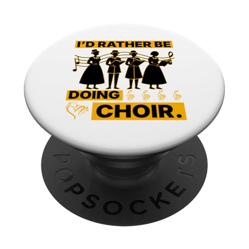 I'd Rather Be Doing Chor Music Lover PopSockets Klebender PopGrip von Choir Teacher Music Lover Funny Musician Graphic