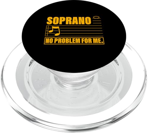 Sopran Singing Enthusiast Sänger Musikliebhaber PopSockets PopGrip für MagSafe von Choir Teacher Music Lover Funny Musician Graphic