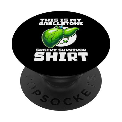 This Is My Gallstone Surgery Survivor Shirt PopSockets Klebender PopGrip von Cholezystektomie Gallenblase Design Idee