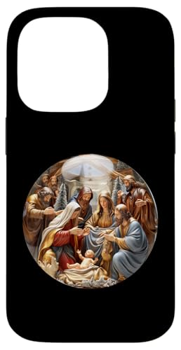 Hülle für iPhone 14 Pro True Story Weihnachtskrippe Jesus Christlich Männer Frauen Kinder von Christian Apparel for the Whole Family