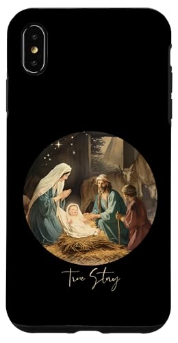 Hülle für iPhone XS Max True Story Weihnachtskrippe Jesus Christlich Männer Frauen Kinder von Christian Apparel for the Whole Family