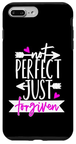 Hülle für iPhone 7 Plus/8 Plus Christian Forgiven Not Perfect Pink Heart Cute Arrow Faith von Christian Apparel & Gifts HHWCo.