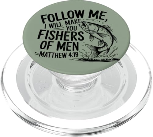 Bibelvers über Angeln Christian Zitate für Anglers PopSockets PopGrip für MagSafe von Christian Bible Verses for Hunters and Anglers