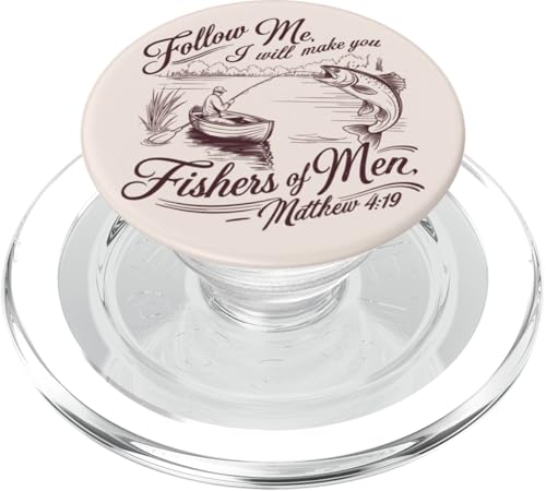 Bibelvers über Angeln Christian Zitate für Anglers PopSockets PopGrip für MagSafe von Christian Bible Verses for Hunters and Anglers