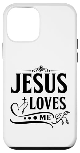 Hülle für iPhone 12 mini Jesus liebt mich, Kirchenbibel, Gott vergibt Männern, Frauen, Kindern von Christian Christianity Shopp Gifts