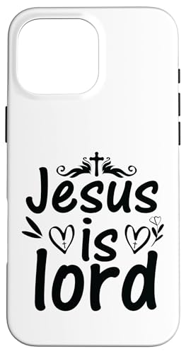 Hülle für iPhone 16 Pro Max Jesus ist Herr, Christ, Gott heilt, er vergibt Männern, Frauen, Kindern von Christian Christianity Shopp Gifts