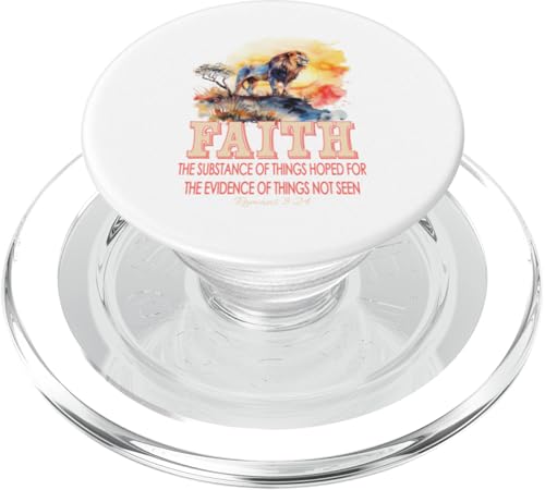 Christlicher Glaube Jesus Löwe Römer Bibelvers Neu 2025 PopSockets PopGrip für MagSafe von Christian Faith Bible Verse 2025 Sapphire Star