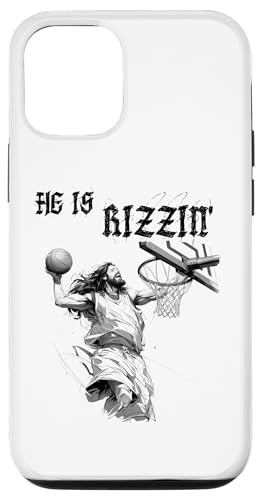 Hülle für iPhone 13 He Is Rizzin' Lustiger Jesus Basketball Meme Christian Ostern von Christian Faith Easter Day Christian T-shirt
