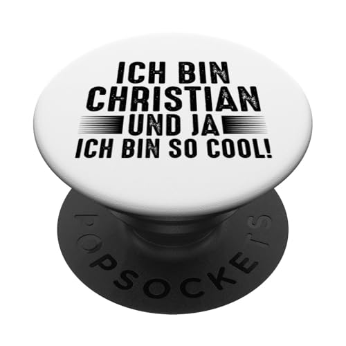 Vorname Chris Christian PopSockets mit austauschbarem PopGrip von Christian Geschenk