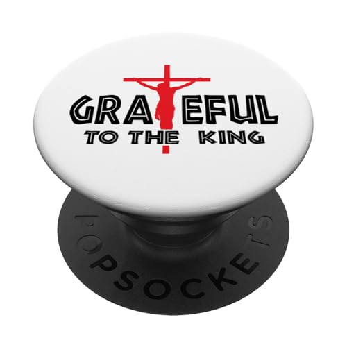 Dem König dankbar Liebe Jesus Christliches Weihnachtsfest PopSockets Klebender PopGrip von Christian Teez