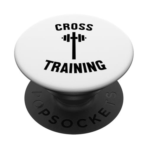 Cross Training Funny Langhantel Christian Faith Workout Cross PopSockets Klebender PopGrip von Christian Workout Apparel Co.