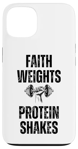 Hülle für iPhone 13 Faith Weights Protein Shakes Hantel Christian Workout Gym von Christian Workout Apparel Co.