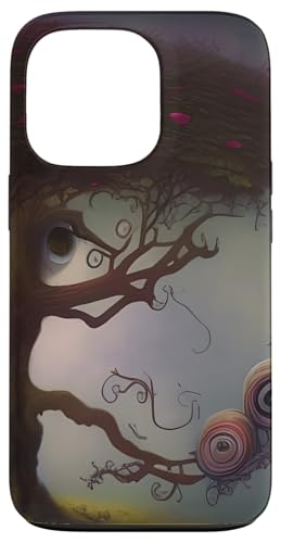 Hülle für iPhone 13 Pro Ich spioniere mit meinem großen Auge - Surreal Tree AI Art von Christine aka stine1