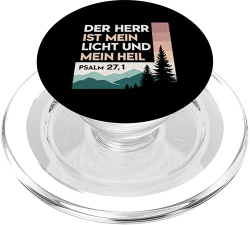 Der Herr ist mein Licht und mein Heil Psalm 27.1 PopSockets PopGrip für MagSafe von Christliche Sprüche