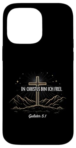 Hülle für iPhone 14 Pro Max In Christus Bin Ich Frei von Christliche Sprüche