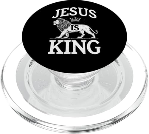 Jesus Is King PopSockets PopGrip für MagSafe von Christliche Sprüche