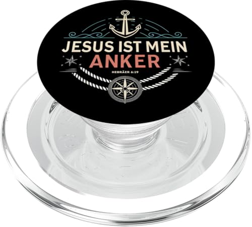 Jesus Ist Mein Anker PopSockets PopGrip für MagSafe von Christliche Sprüche