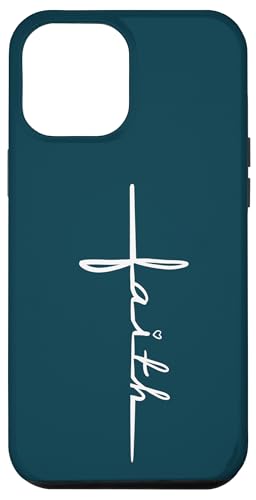 Hülle für iPhone 15 Pro Max Kreuz von Jesus Christus als Symbol des Glaubens in kursiven von Christliches Jesus-Glauben-Kreuz-Zubehör