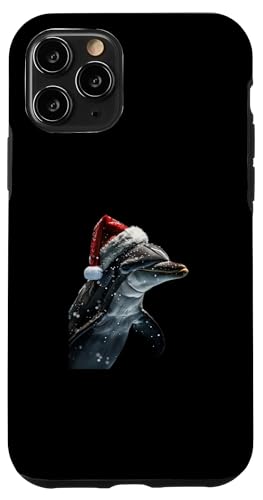 Hülle für iPhone 11 Pro Delphin Weihnachten von Christmas Animal Design