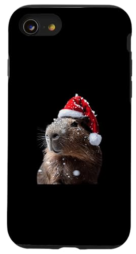 Hülle für iPhone SE (2020) / 7 / 8 Capybara Weihnachten von Christmas Animal Design