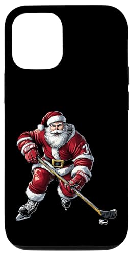 Hülle für iPhone 12/12 Pro Eishockeyspieler Weihnachten von Christmas Animals