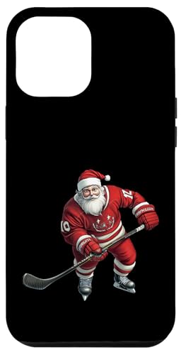 Hülle für iPhone 12 Pro Max Weihnachten Eishockeyspieler von Christmas Animals