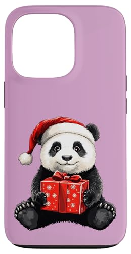 Hülle für iPhone 13 Pro Panda Weihnachten von Christmas Animals