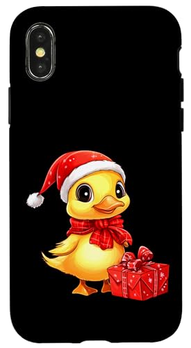 Hülle für iPhone X/XS Entchen Christmas von Christmas Animals