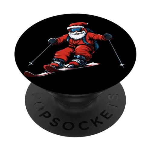 Skifahrer Weihnachten PopSockets Klebender PopGrip von Christmas Animals