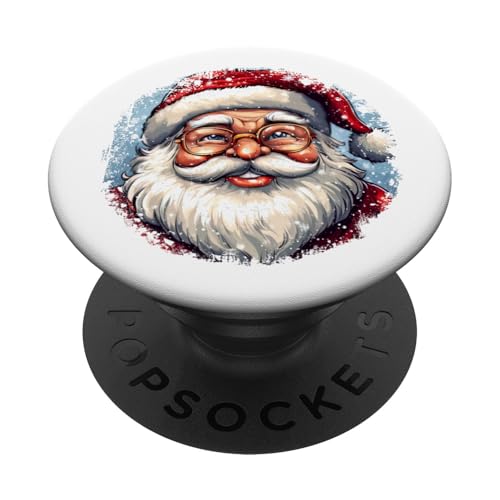 Weihnachten / Weihnachtsmann PopSockets Klebender PopGrip von Christmas Animals