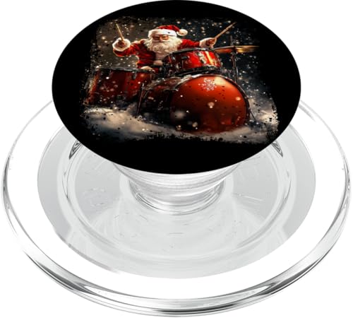 Weihnachtsmann Schlagzeuger PopSockets PopGrip für MagSafe von Christmas Animals