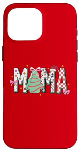 Hülle für iPhone 16 Pro Max Weihnachtsmama/süße Mama, Demure, Weihnachtsmannmütze, Urlaub von Christmas Apparel & Gifts HHWCo.