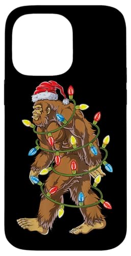 Hülle für iPhone 14 Pro Max Funny Christmas Bigfoot Sasquatch Weihnachtsbeleuchtung Sasquatch von Christmas Bigfoot Sasquatch Xmas Tees Accessories