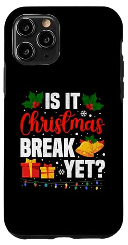 Hülle für iPhone 11 Pro Weihnachtspause Festliches Design Geschenke, Glocken, Weihnachtsbeleuchtung von Christmas Break Festive Design with Gifts, Bells