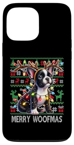 Hülle für iPhone 13 Pro Max Französische Bulldogge Weihnachten hässlicher Pullover Lustiger Hundeliebhaber Xmas von Christmas Dog Lover Adorable Xmas Pet Apparel Co.