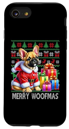 Hülle für iPhone SE (2020) / 7 / 8 Französische Bulldogge Weihnachten hässlicher Pullover Lustiger Hundeliebhaber Xmas von Christmas Dog Lover Adorable Xmas Pet Apparel Co.