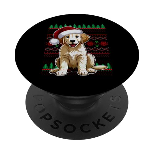 Labrador-Weihnachtspullover, lustiger Hundeliebhaber, Weihnachten PopSockets Klebender PopGrip von Christmas Dog Lover Adorable Xmas Pet Apparel Co.