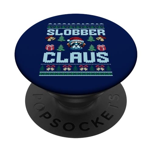 Dog-Hässlicher Weihnachtspullover Frohe Weihnachten Hundeliebhaber PopSockets Klebender PopGrip von Christmas Dog Slobber