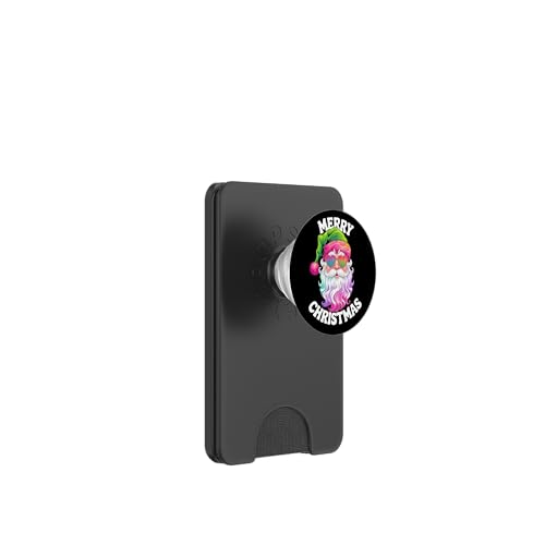 Frohe Weihnachten Weihnachtsmann Xmas Party Eve Colorful Santa PopSockets PopWallet für MagSafe von Christmas Eve Santa Xmas Merry Christmas Tree