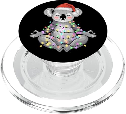 Weihnachtsmütze Koala, meditierend, Weihnachtsmannmütze, Frohe Weihnachten PopSockets PopGrip für MagSafe von Christmas Eve Santa Xmas Merry Christmas Tree